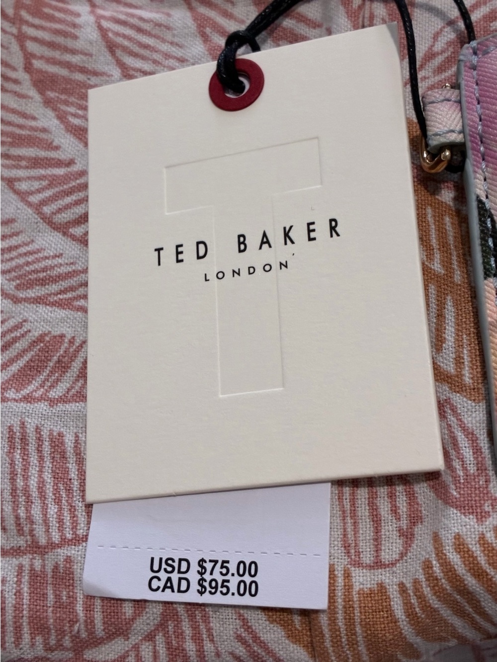Ted Baker Card Case with Zipper. Outside holds 4 Cards.Inside 3 compartments.NWT - Picture 3 of 10